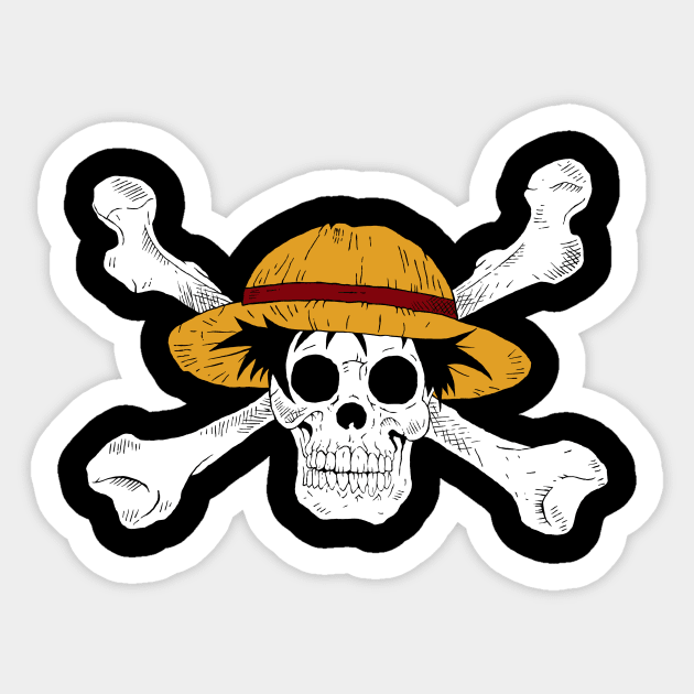 Luffy - One Piece Sticker by zombirriondo